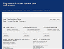 Tablet Screenshot of binghamtonprocessservers.com
